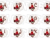Made to Match Gymboree M2MG Fall Homecoming alphabet bottlecap image sheets