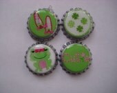 Made to Match Gymboree M2MG St. Patrick's Day 2012 finished sealed bottlecaps