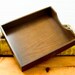 Vintage Wood In and Out File Box Tray