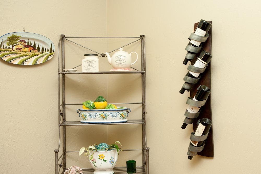 Wall-Mounted Wine Rack ("Chris's Curls")