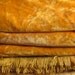 Vintage Bedspread/Table Cover, Crushed Gold Velvet