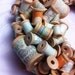 Colorful Wooden Spool Wreath with Burlap Bow - 12 inch