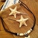 Tiny Natural White Knobby Starfish on craft bobby pins - set of two - by IndianSummerGirls