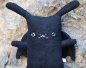 Flat Bonnie Bunny / Bat Plush - Flat BatBun the Bat Bunny - 12" tall