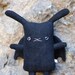 Flat Bonnie Bunny / Bat Plush - Flat BatBun the Bat Bunny - 12" tall