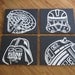 star wars art . 4 -16x20's . hand painted originals .