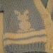 Cardigan Sweater Bunny Design White Trim Size 6-9 months