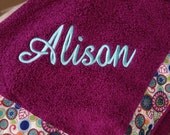 Customized Towel Wraps Embellished with Decorative Ribbon of Your Choice