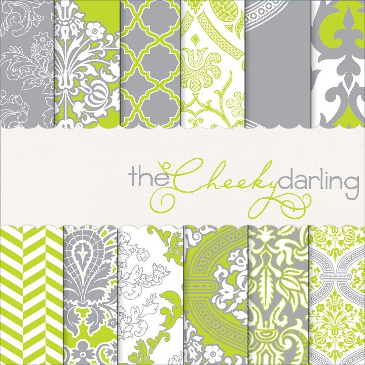 Digital Paper Pack : Fresh & Whimsy