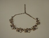VintagePearl and black bead necklace