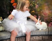Princess Tutu White Tutu - Baby Tutu Size Newborn Baby Through Toddler Tutus - Perfect for Birthday, Gifts, Photos, Holiday and More.