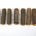 Wooden toggle buttons - oak wood - chunky - set of 8 - with 2 holes - craft, fiber, yarn projects, journals, bags, coats - by Ligamentum