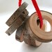 Wood napkin rings for rustic home decor - set of 6 from pine wood