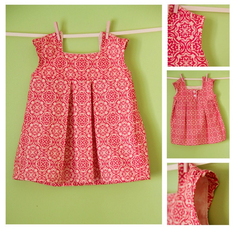 Girl's Dress Pattern PDF Sewing - The Brooke Dress Size 18m-5T