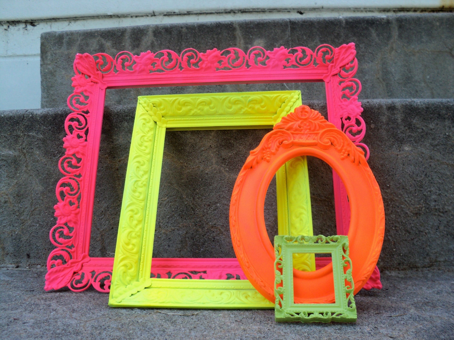 Bright and Shiny Picture Frames Set Ornate