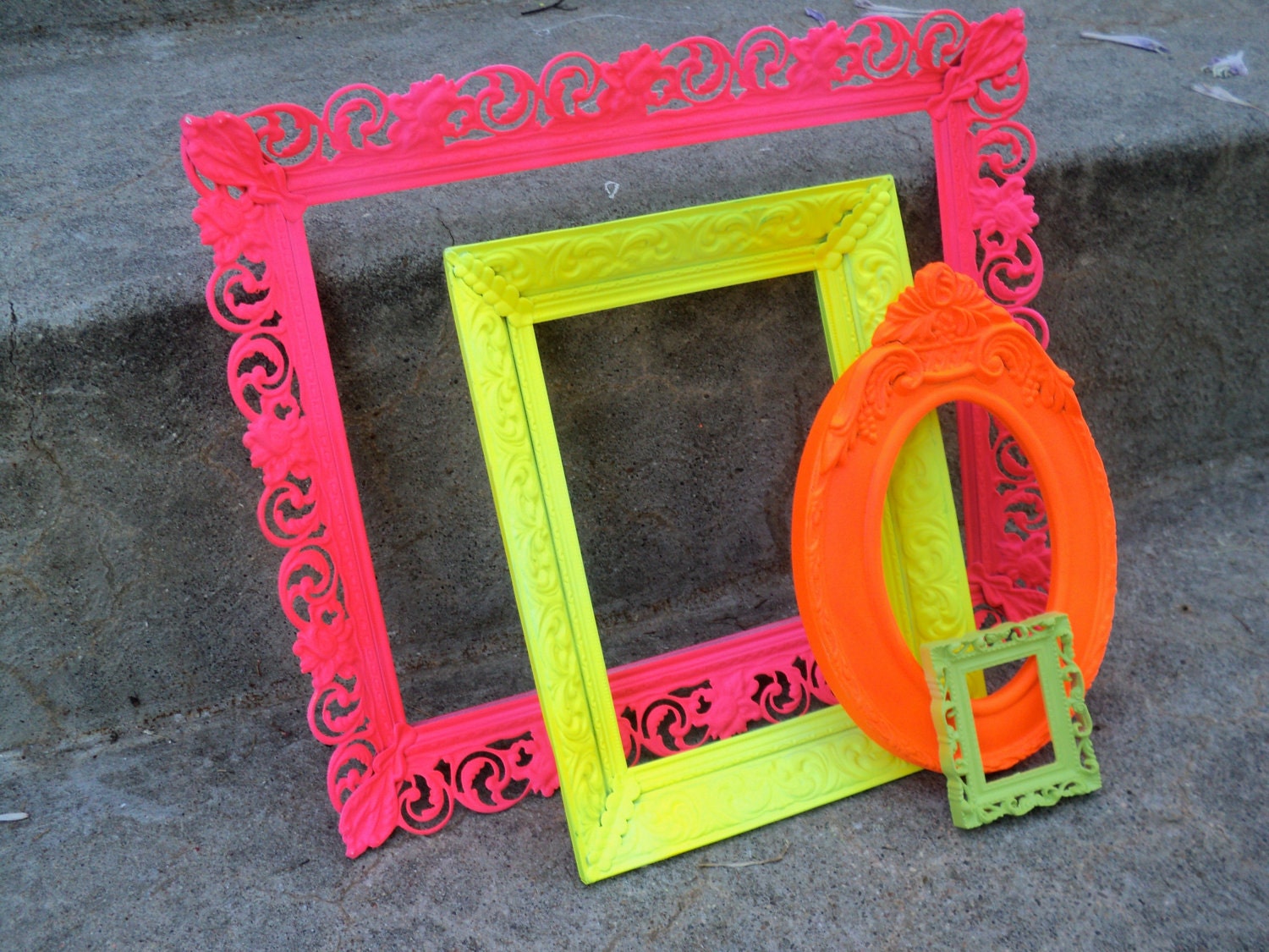 Bright and Shiny Picture Frames Set Ornate