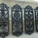 BLack Hollywood Regency Wall Plaques