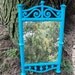 Vintage Blue Scrolly Wall Mirror