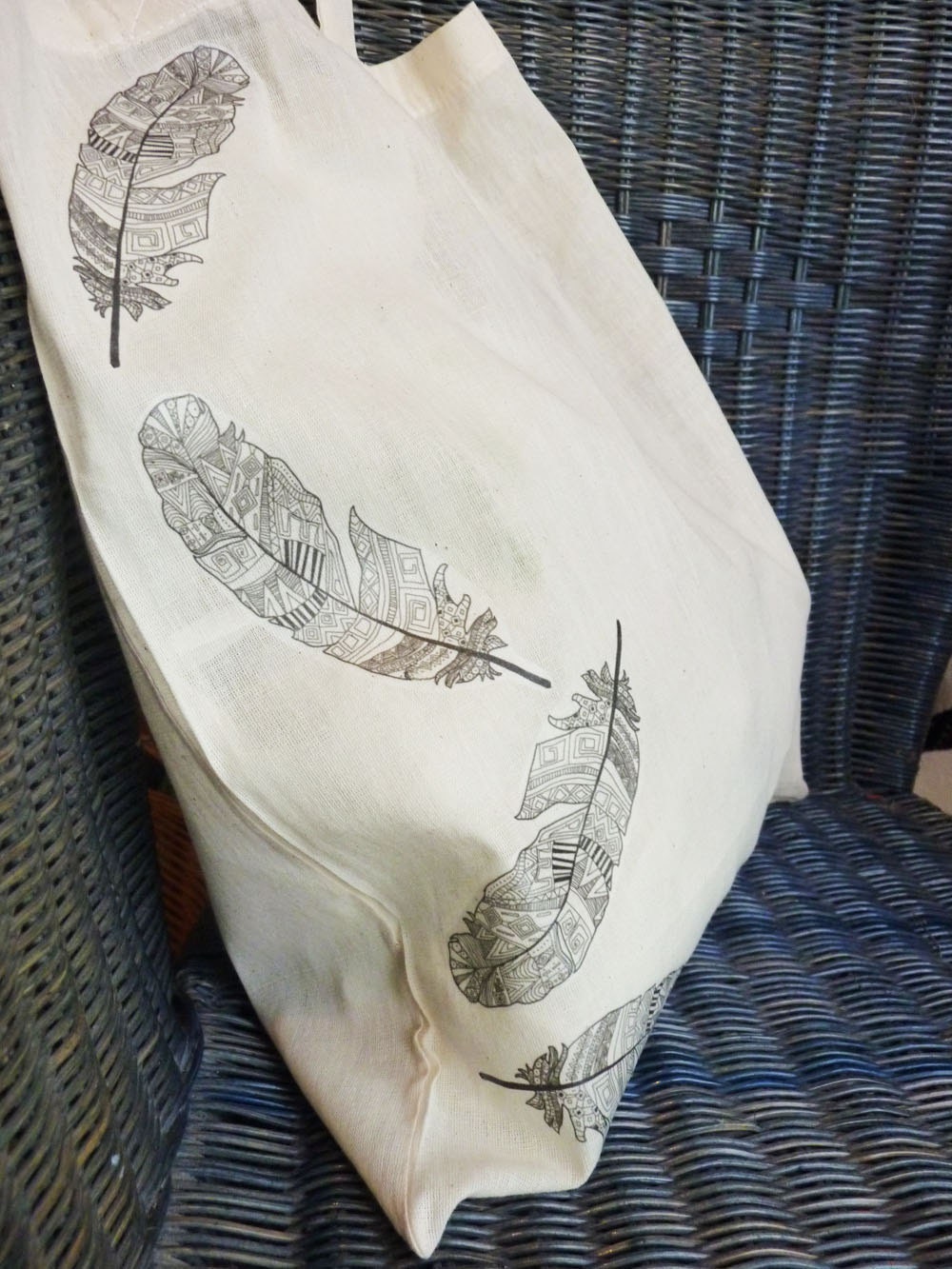Aztec Feather Bag