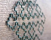 Fractal Necklace - Sierpinski Curve in Forest Green