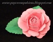 SVG Cut Files, PDF Templates, and Instructional video for making handmade paper roses