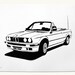 Classic Car Print - BMW E30 Convertible - Limited Edition