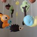 Baby Crib Mobile - Baby Mobile - Nursery Forest Crib Mobile - "Forest Little Creatures" (You Can Pick Your Colors)