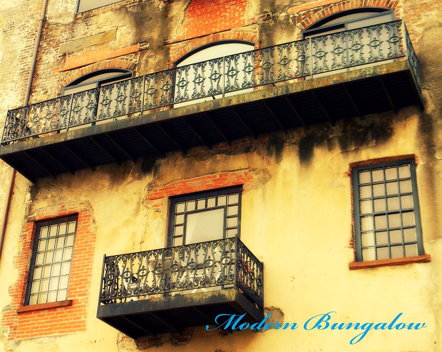 8x10 Photography Print-River Street Windows