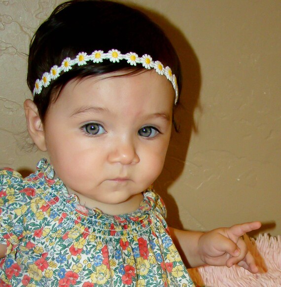 20% OFF ENTIRE ORDER. Itty bitty hippie flower headband, baby headbands, newborn headbands, infant, toddler, adult