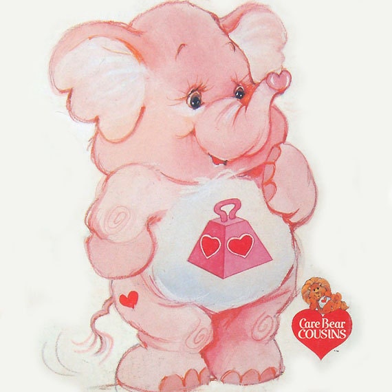 vintage 3368 Butterick CARE BEAR COUSINS Lotsa Heart Elephant sewing pattern (uncut) (80s)