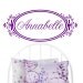 Vinyl Wall Decal Custom Name Sticker in Beautiful Flourish Frame -  Baby Nursery Wall Decal Sticker 42"w x 18"h
