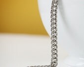 full persian bracelet chainmail in stainless steel - slim chainmaille for women