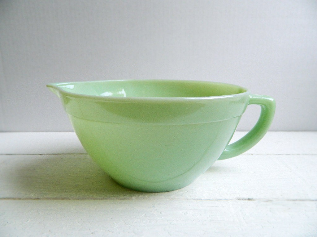 Vintage Fire King Jadite Batter Bowl