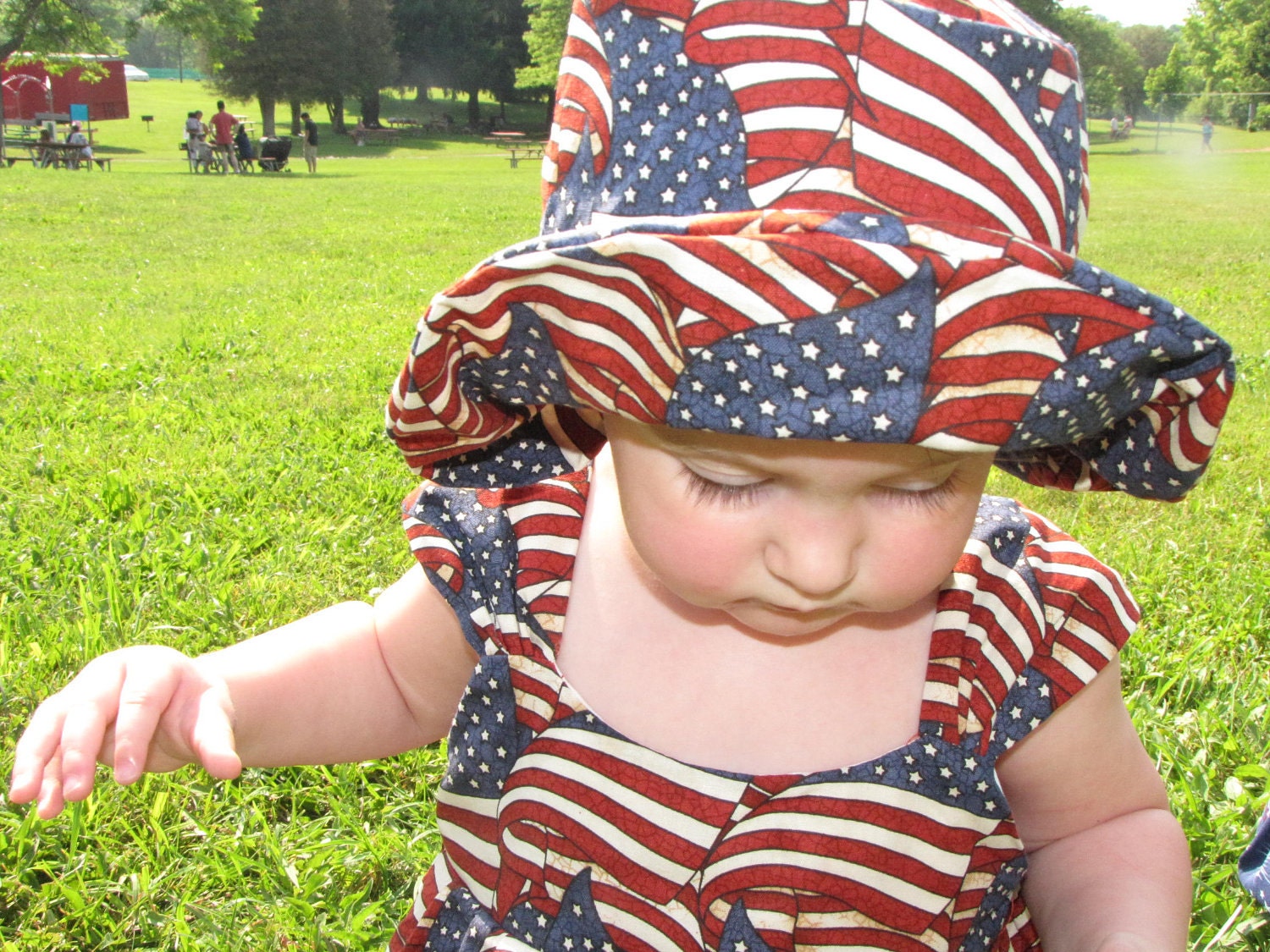 American Flag Sun Hat