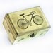 Vintage Bycycle Wooden Distressed Box