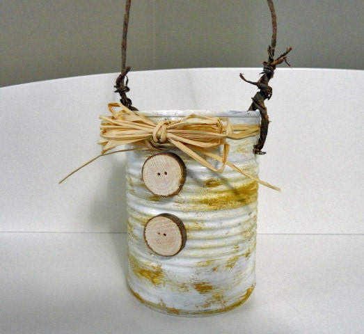 Rustic Tin Storage Caddie