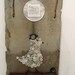 Rustic Vintage Button Bird Slate Wall Hanging