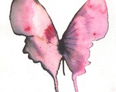 pale pink butterfly with black edged wings