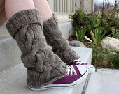 Knitting PDF PATTERN Cap A Chino Legwarmer  Adult Sizes