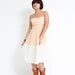 Vintage 70s Peach Smocked Boho Sundress - Spring Summer Fashion - Peach Cobbler Accordion Dress