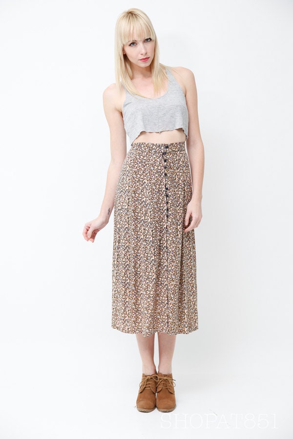 Express Floral Skirt