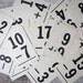 Vintage Math Flash Cards, Set of Three