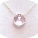 Pink Amethyst Gemstone Necklace Sterling Silver Jewelry