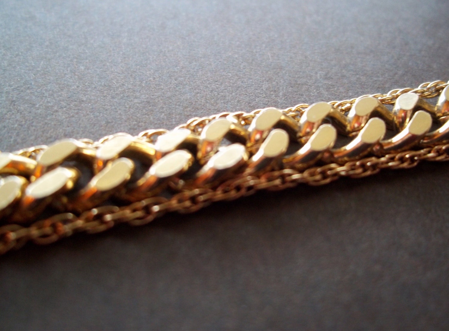 Vintage 1958 Chain Link Bracelet, Goldette, NY PRICE REDUCTION