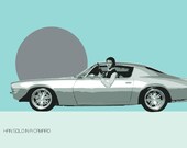 Star Wars Art Print of Han Camaro