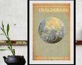 Star Wars Art Print of I Heart Alderaan Size A