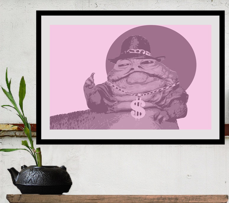 Star Wars movie poster print JABBA THE PIMP Star Wars Limited 50 Prints Signed