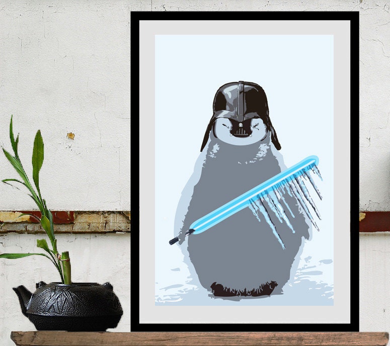 Star Wars Art Vader Baby Penguin Size A Star Wars