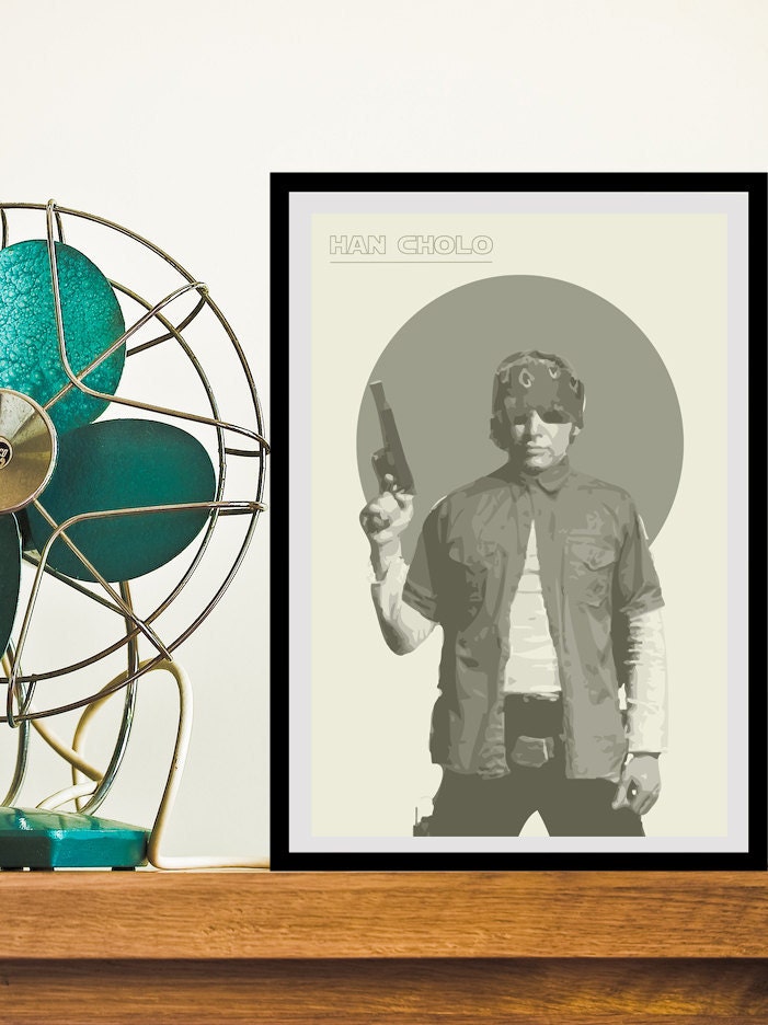 Star Wars poster star wars print star wars movie art Han Solo 5x7 Han Cholo