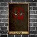 Deadpool minimalist poster movie print comic book poster print 11x17